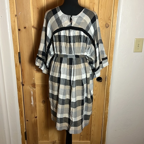 ANTHROPOLOGIE x Maeve Plaid Kimono Tie Dress - Picture 6 of 10